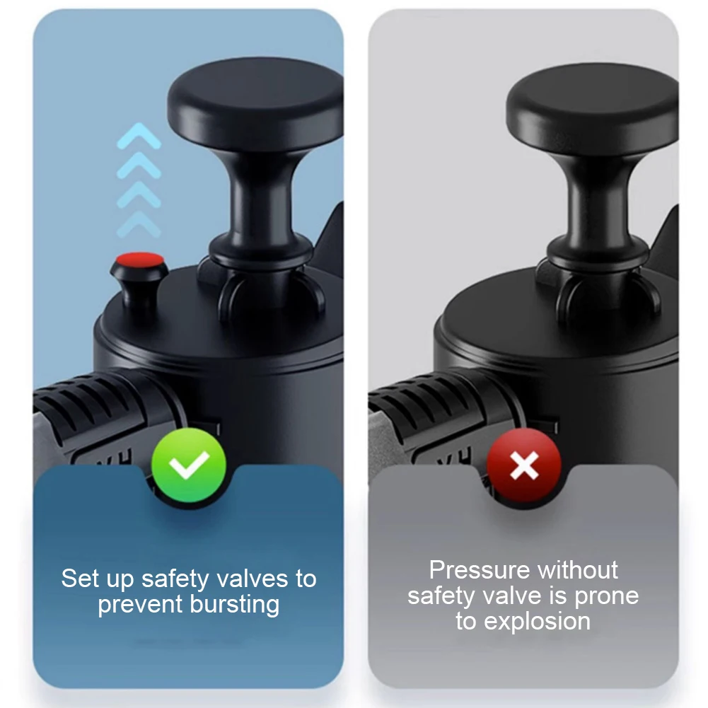 2л ручной распылитель пены с 2 типами насадок для мытья автомобиля высокого