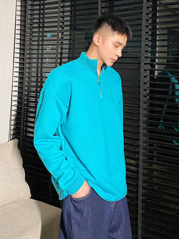 

Мужской пуловер на молнии, с длинным рукавом, в Корейском стиле