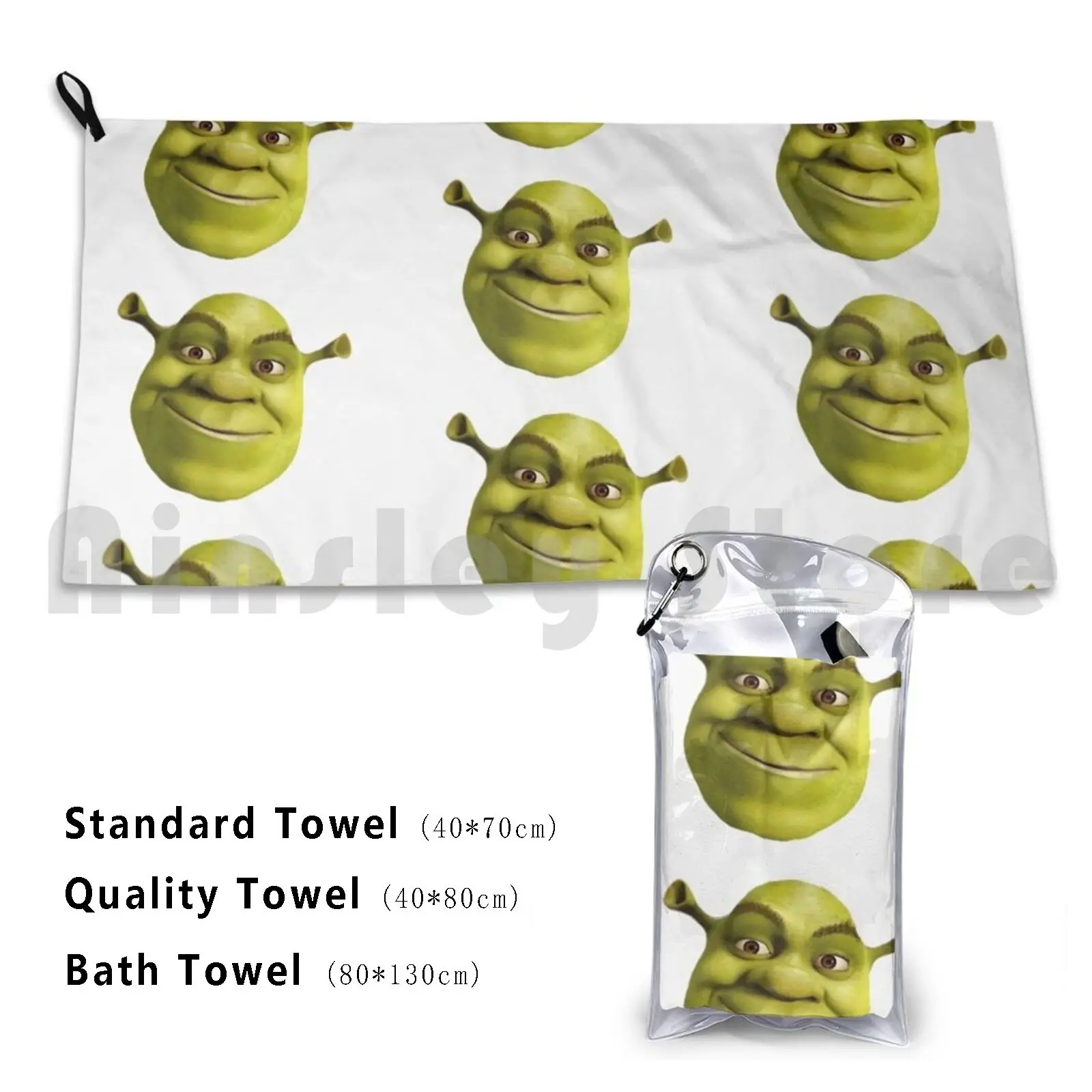 

Shrek Bath Towel Beach Cushion Funny Funny Shrek Meme Cartoon Cute Japan Troll Cool