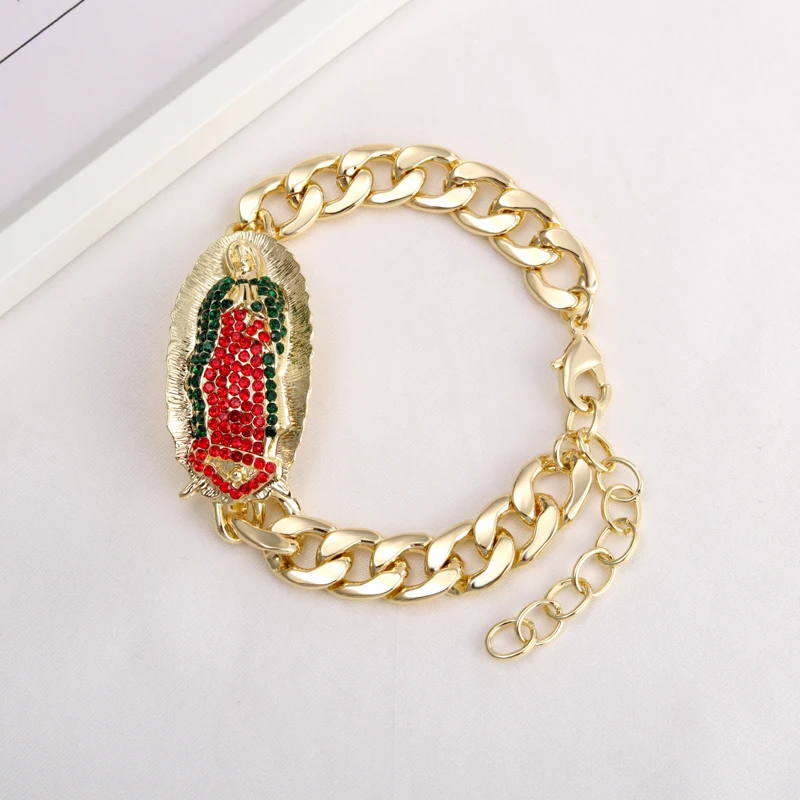 Новинка модные ювелирные изделия GrayBirds браслет с кристаллами религиозная Дева