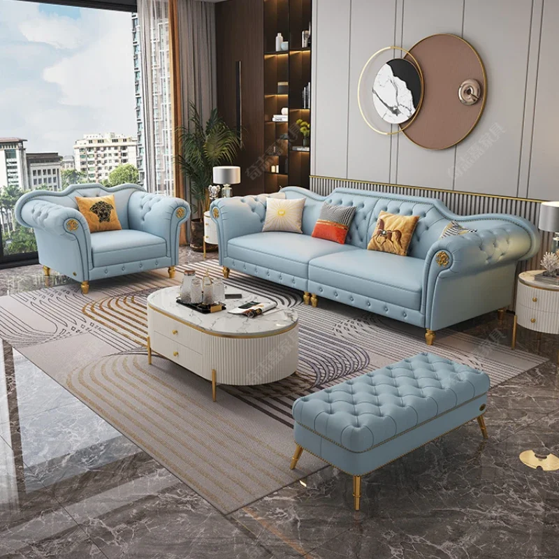 Дизайнерские современные роскошные диваны секционные 3-х предметные кожаные