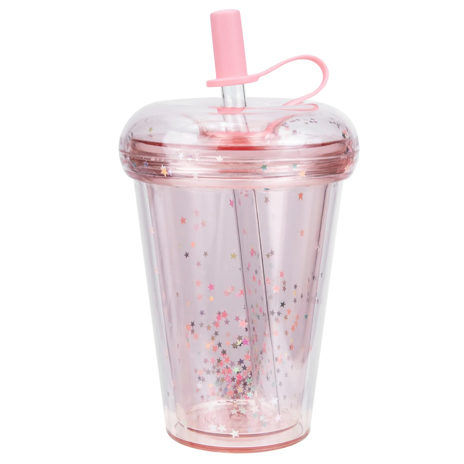 

Glitter Travel Star Water Cup Iced Coffee Cups With Lids Smoothie Cup Iced Coffee Cups Reusable Cups for Outdoor Girl Travel