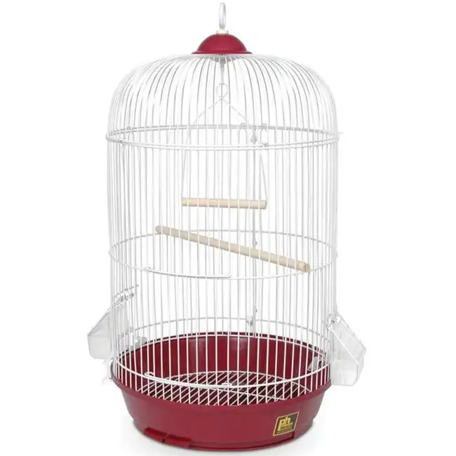 Prevue SP31999R Round Bird Cage, Red - Small Easy cleaning