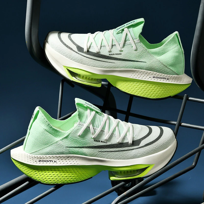 Men Sneakers Lightweight Cushioning Outdoor Road Running Shoes Marathon Trail Sport Shoes Elastic Women Walking Tenis Masculino