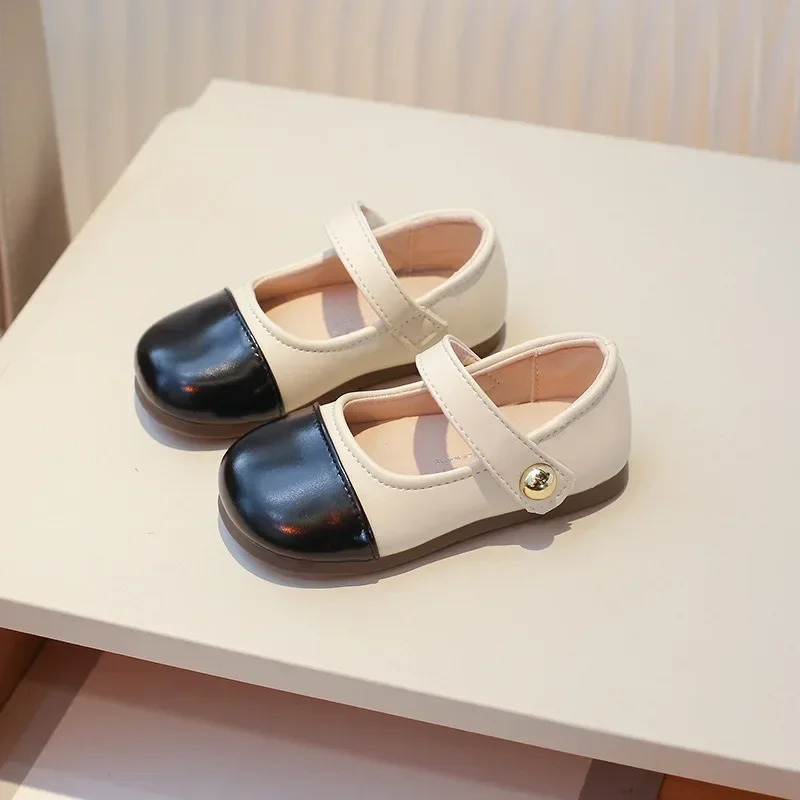 Туфли принцессы для девочек от Jogerli. Базовая детская школьная обувь на плоской