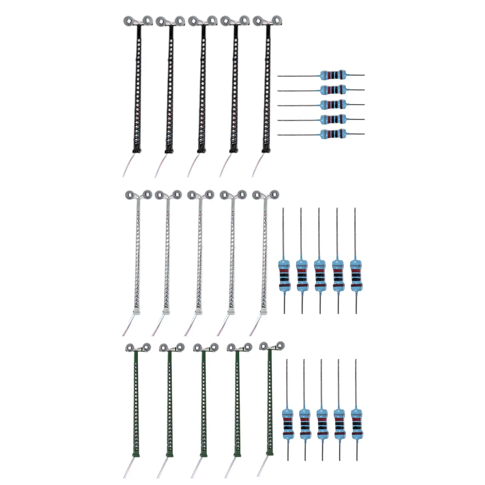 

Светодиодные фонари для железной дороги, 5 светодиодный т., лампа с сопротивлением 5, 3 в, миниатюрные фонари для поездов, для архитектурной мо...