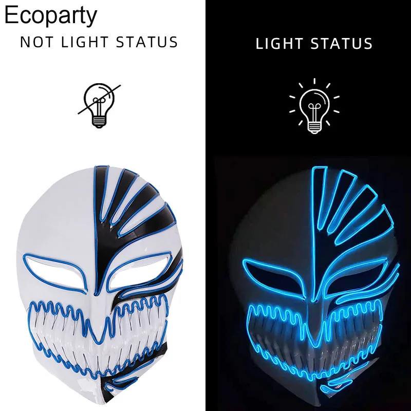 2022 год страшная светодиодная маска на Хэллоуин фотомаска для взрослых |