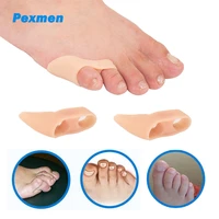 pexmen 2pcs gel tailors bunionette corrector bunion pads double loop pinky toe protector pain relief spacer foot care tool