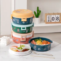 japanese style lunch box for kids with tableware meal prep bento box portable picnic food storage containers salad snack box