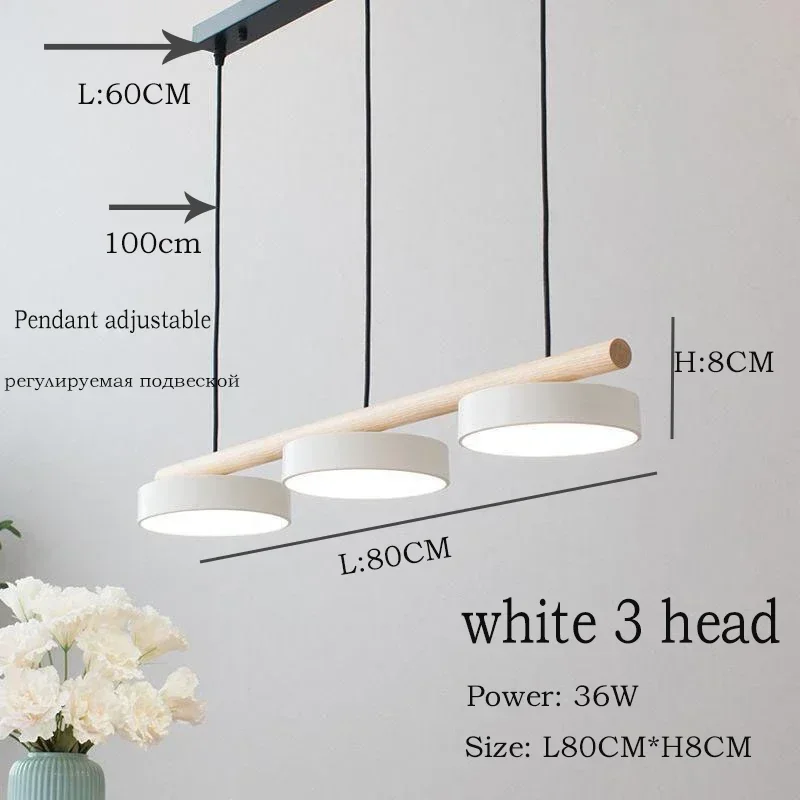 

Скандинавская креативная деревянная светодиодная люстра для гостиной, спальни, потолка, кухни, подвесной светильник, современная лампа E27, светильники для внутреннего освещения