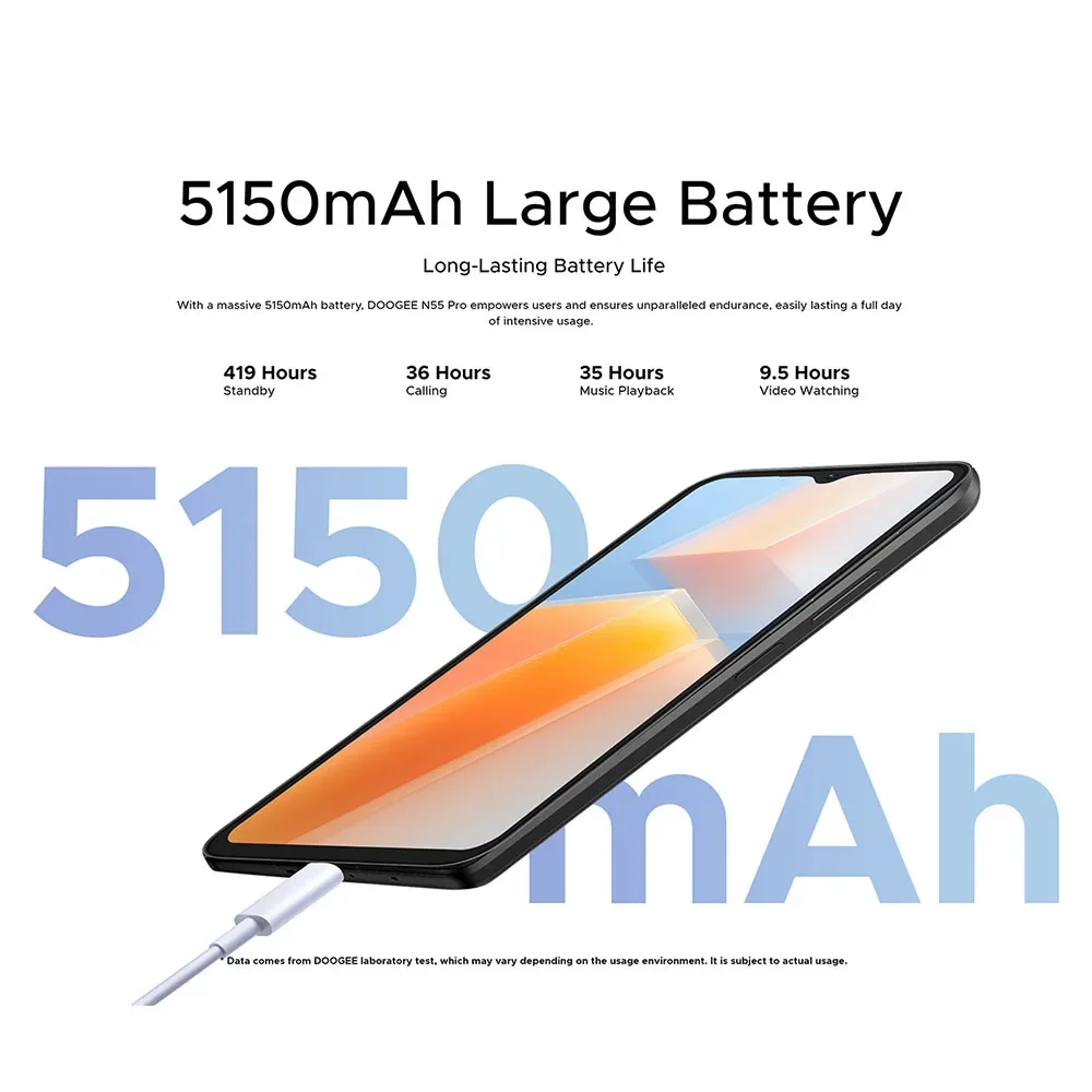 Смартфон DOOGEE N55 Pro 6 56 дюйма 90 Гц IPS-дисплей ГБ 256 восьмиядерный процессор 13 МП AI