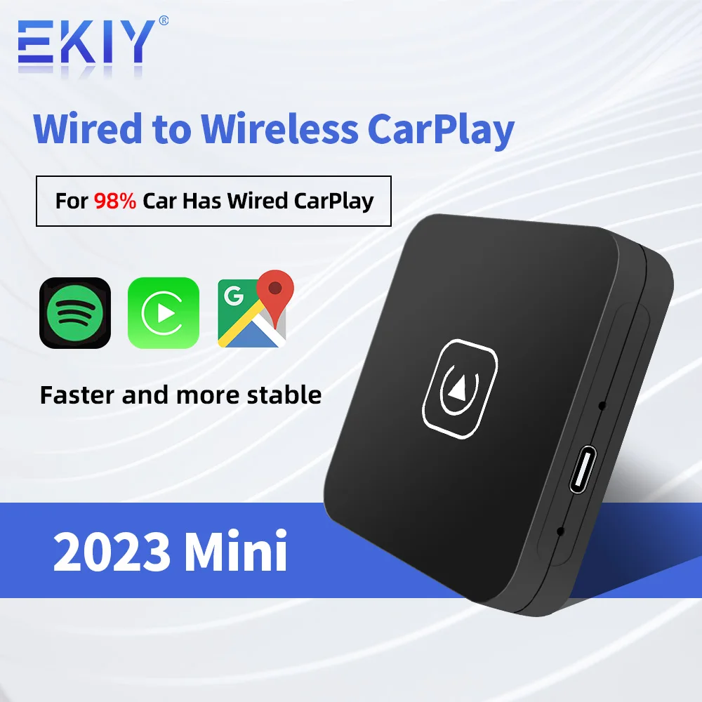 EKIY A1 Mini CarPlay Box для Audi Mercedes Volvo Volkswagen и т. Д., поддержка Bluetooth, беспроводное автоматическое подключение Siri IOS15