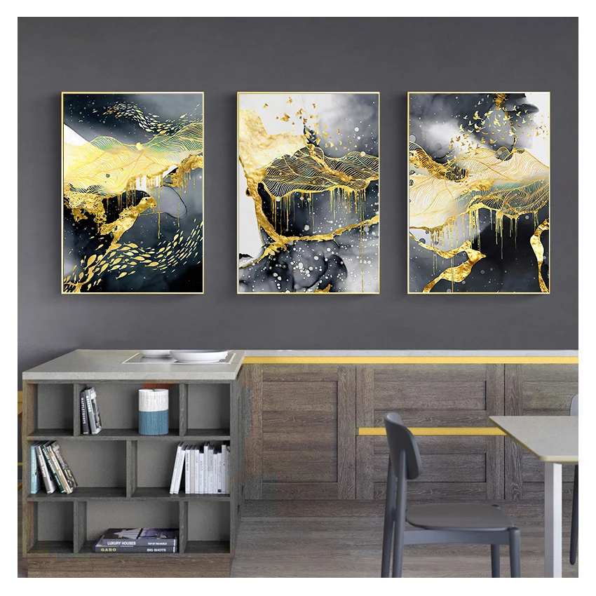 Белая абстрактная живопись холст постер принт скандинавское украшение