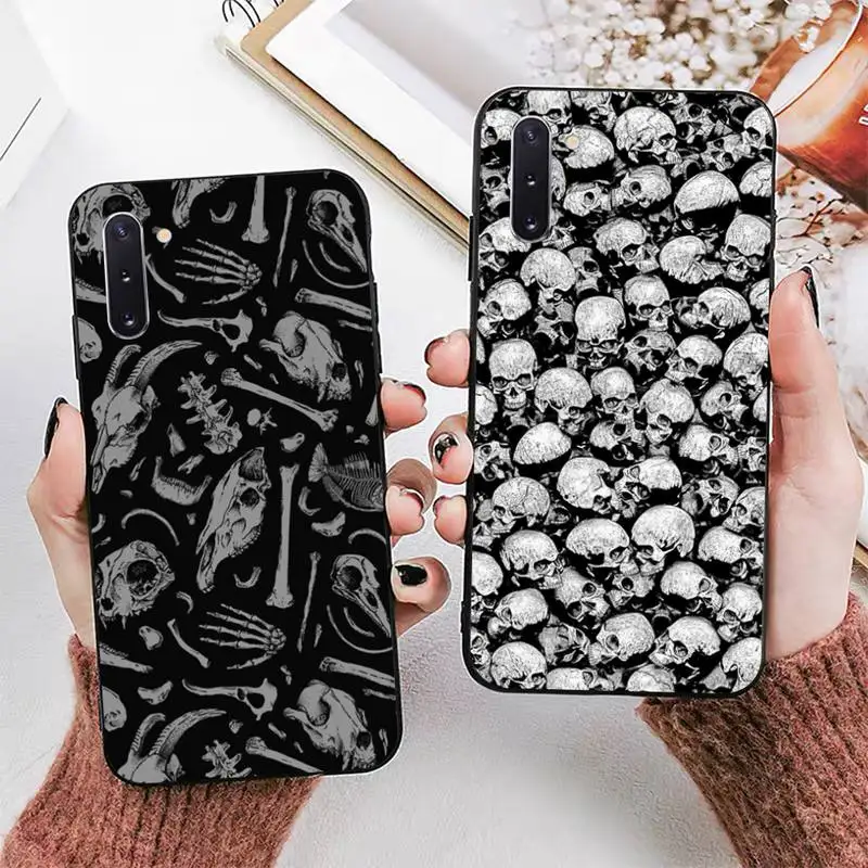 

Skull Pattern Mask Phone Case for Samsung Note 5 7 8 9 10 20 pro plus lite ultra A21 12 72
