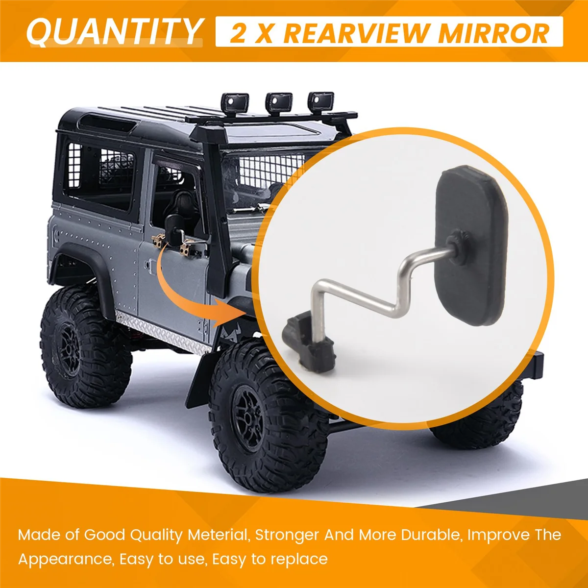 Зеркало заднего вида для MN D90 D91 D99 MN-90 MN99S 1/12 обновленные детали радиоуправляемых