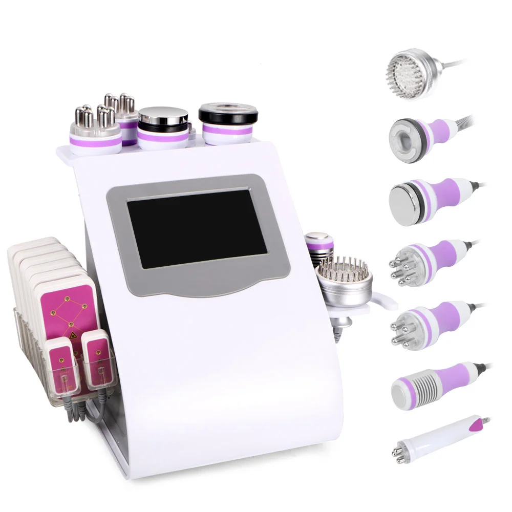 

Portable 9 in 1 vacuum +40k cavitation + rf +8 lipo laser body slimming machine cavitation radio frequency machine