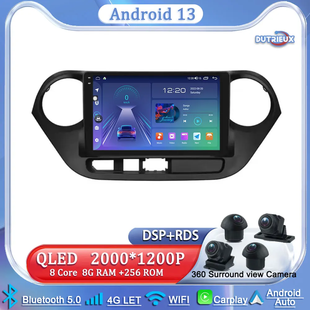 

Головное устройство Android для HYUNDAI I10 RHD 2014-2017 Carplay мультимедийный сенсорный экран стерео радио видеоплеер ТВ Автомобильный GPS навигатор
