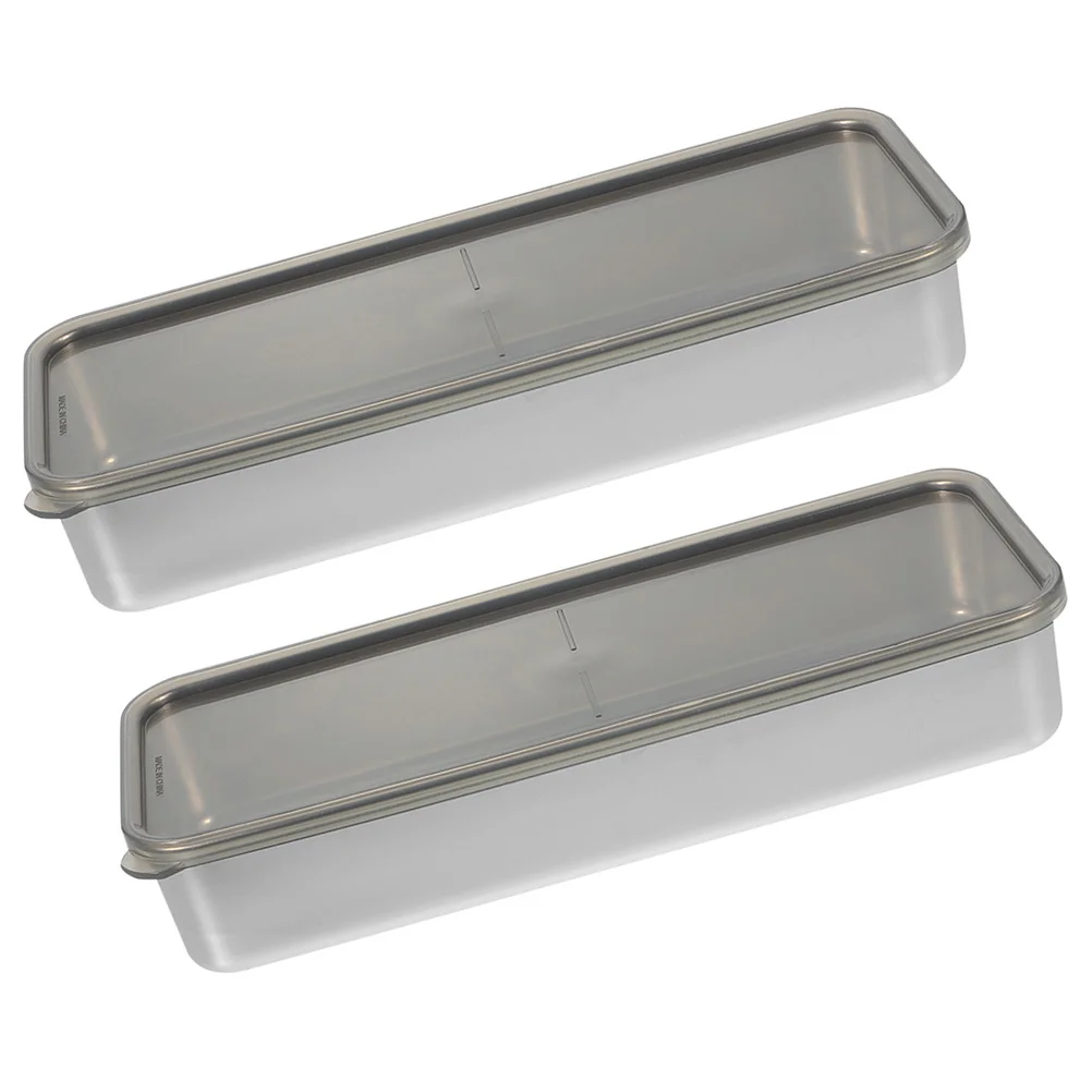 

2 Pcs Meat Container Fridge Lid Household Organizers Kitchen Food Containers Pp Fresh Keeping Refrigerator