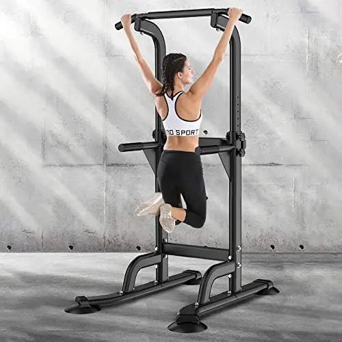 

Power Dip Station Pull Up Bar for Home Gym Adjustable Height Strength Training Workout Equipment,Pull Up Bar Station Flywheel t