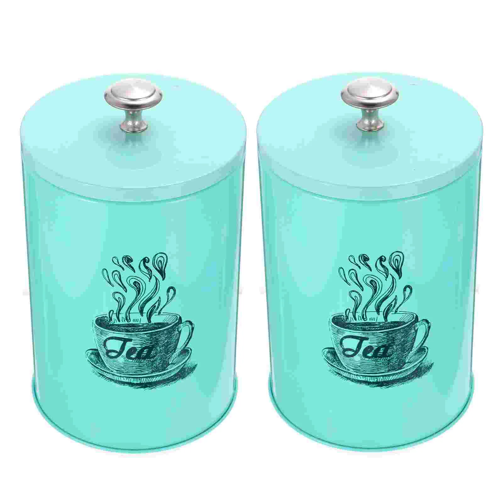 

Tea Jar Metal Tins Tinplate Boxes Cans Canisters Box Tin Container Storage Rectangular Seal Sealing Candy