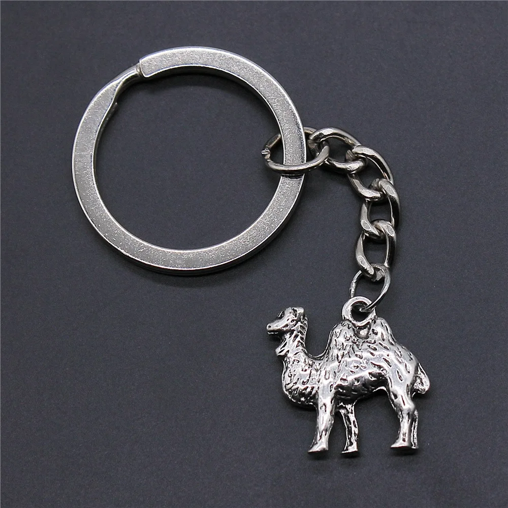 Souvenirs Gift Dropshipping Antique Silver Color 18x20mm Camel Pendant Keyring | Key Chains