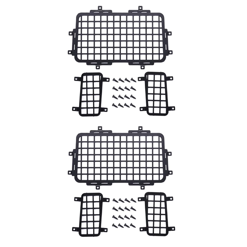 

6x для MN D90 D99S MN99S 1/12 радиоуправляемая Автомобильная стереоскопическая сетка заднего стекла защитная сетка аксессуары