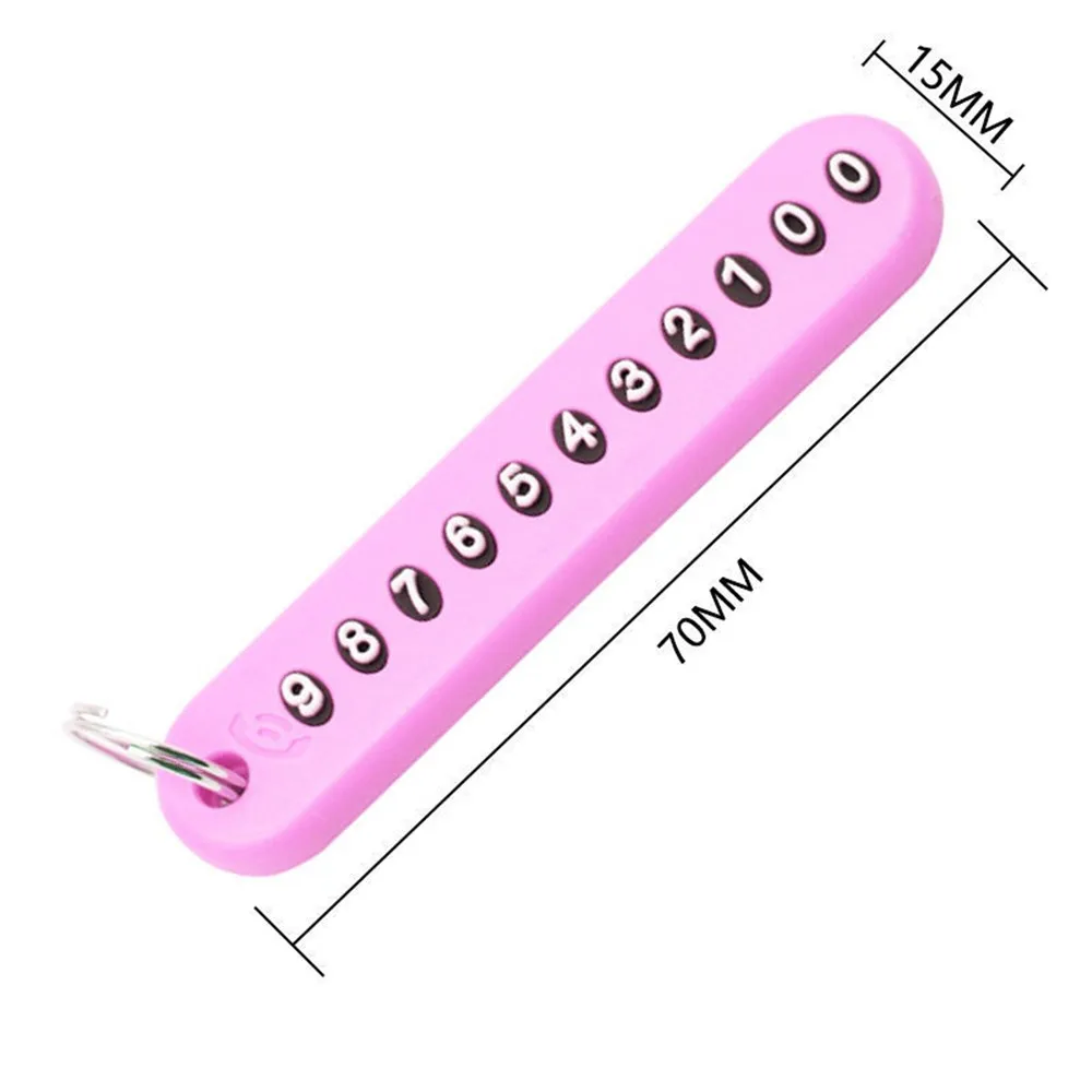 Карман для карты с номером телефона автомобиля. Реальные декоративные простые в