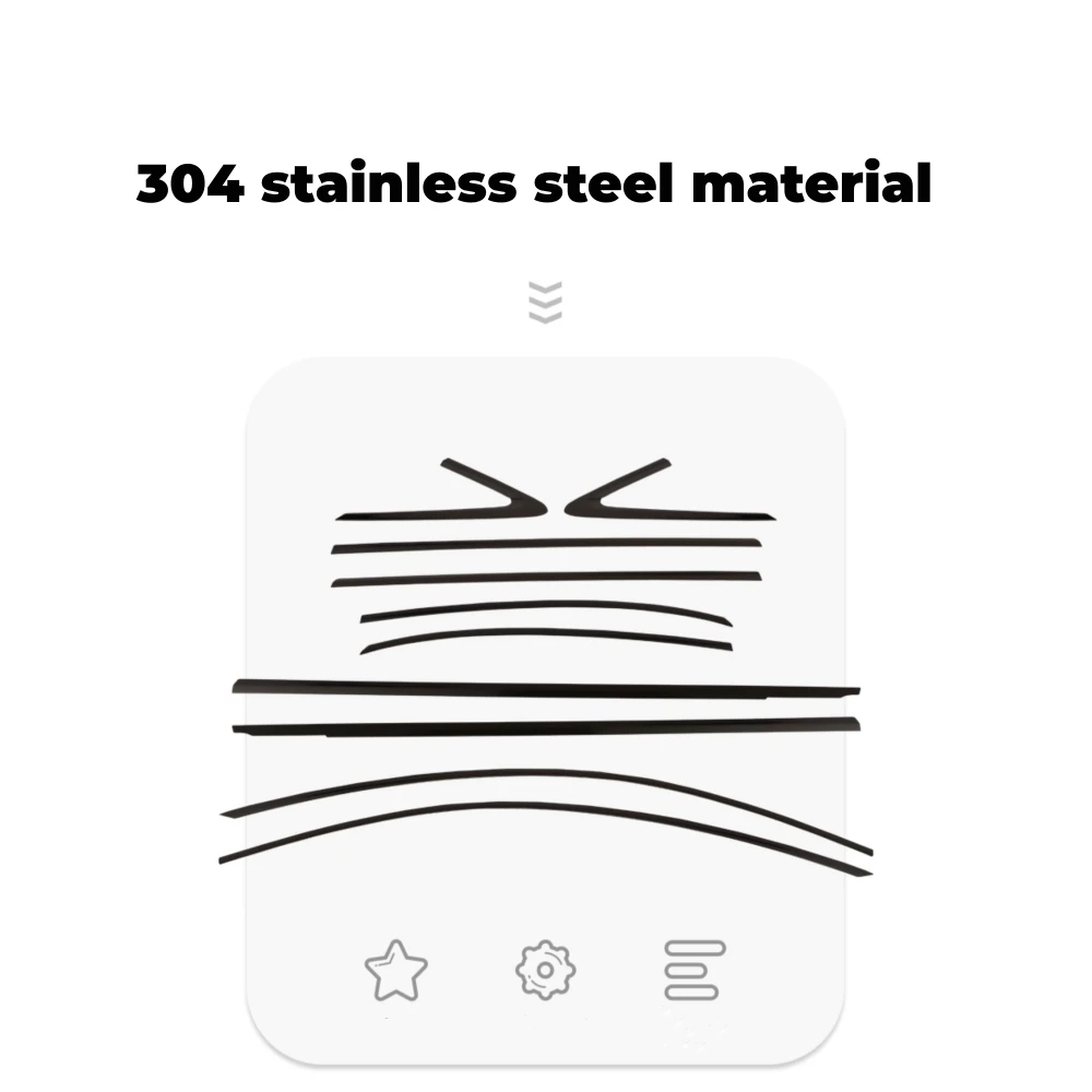 Отделка для окна из нержавеющей стали Audi A3/A4/A5/A6/Q5