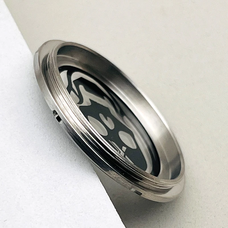 Fashion Pattern Transparent Glass Stainless Steel Watch Cases Back Cover Fits Seiko SKX007 Turtle 6105 Tuna Watch Cases Parts