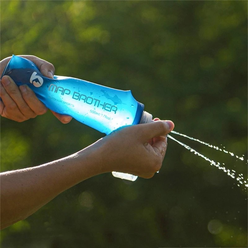 Мягкие складные бутылки для воды из ТПУ складная колба многоразовые пакет