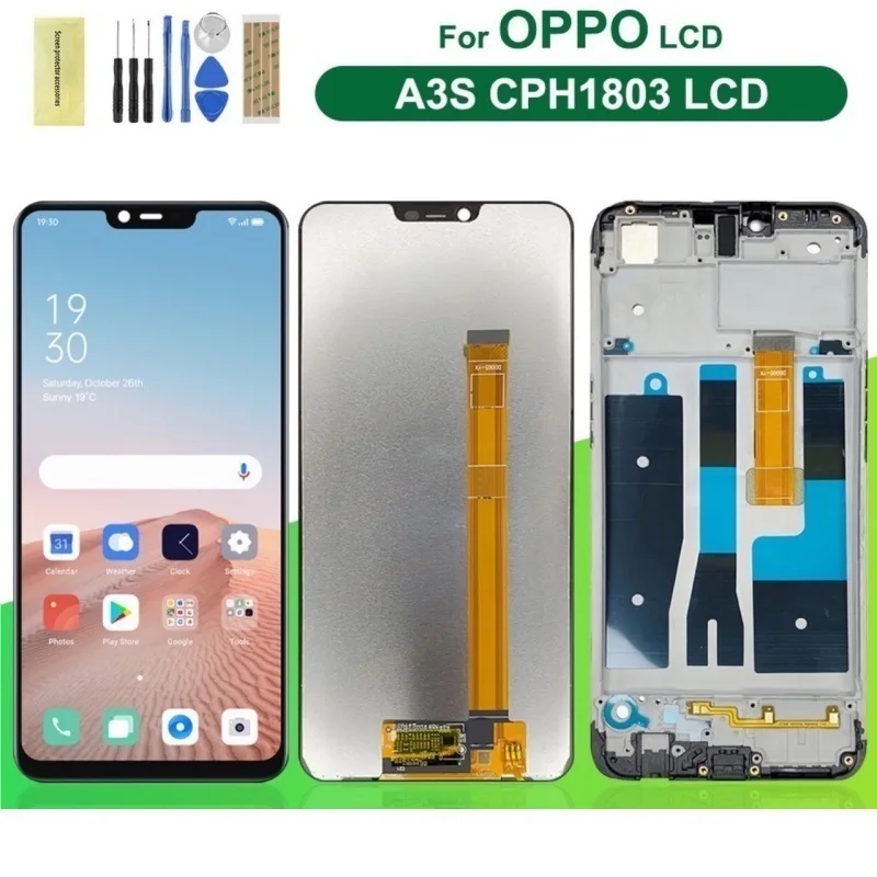 

Оригинальный сенсорный ЖК-экран в сборе для oppo A5 A3S A12E GM
