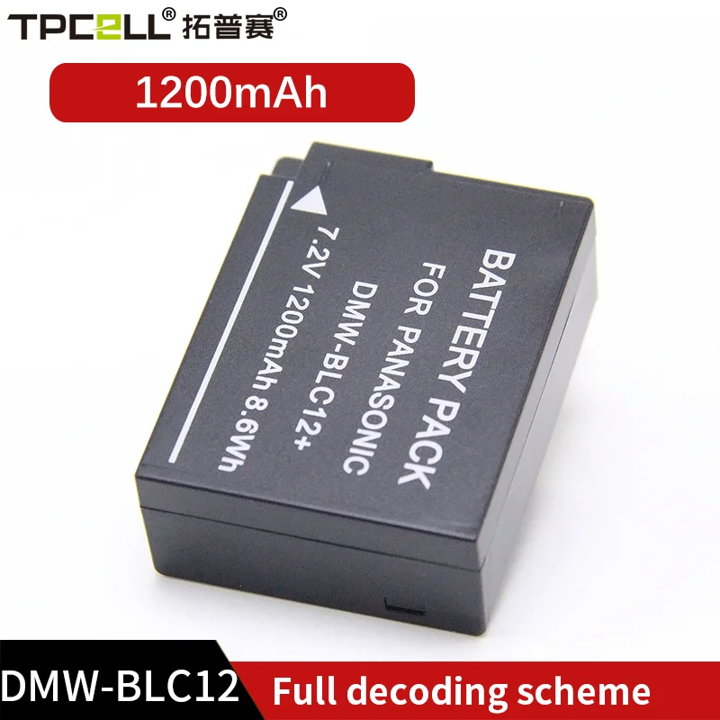 

Camera Batteries DMW-BLC12 BLC12E BLC12PP DMWBLC12 for Panasonic Lumix Charger Dtap DMC-G5 G6 G7 GX8 G85 GH2 DMC-FZ200 FZ300