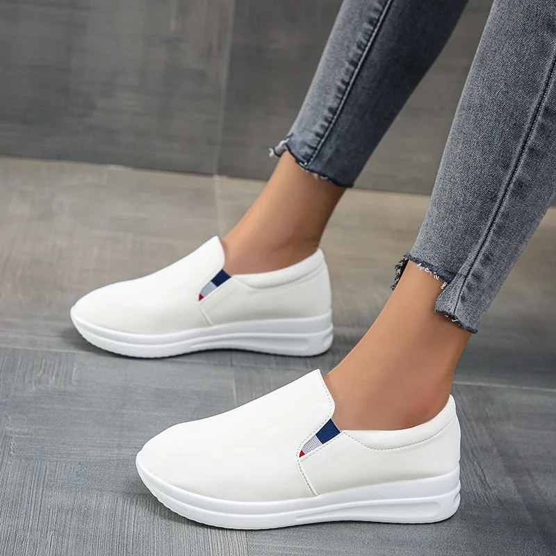 

2022 New Women's Thick-soled Sneakers Fashion Women's Shoes Spring Casual Running Shoes Breathable and Comfortable Slip-on Shoes
