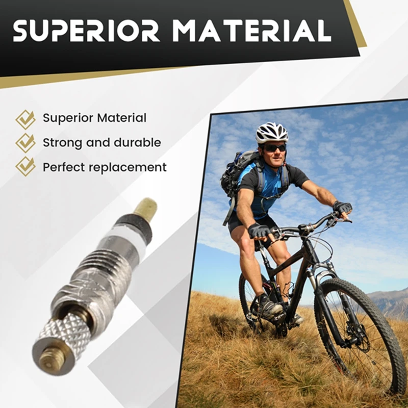 10-компонентный клапанный сердечник для велосипеда сменный бескамерный