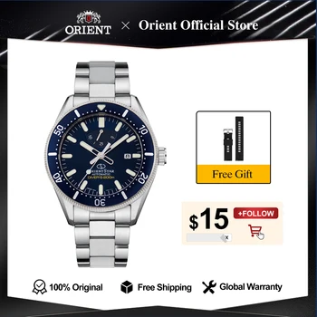 Original ORIENT STAR 20Bar Professional Diving Watch Man,Japanese Sapphire Crystal Watch for Men Power Reserve Indicator/RA-AU03