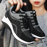 2022 new fall women platform sneakers fashion flat sports shoes for women heightening breathable vulcanized shoes ladies sneaker
