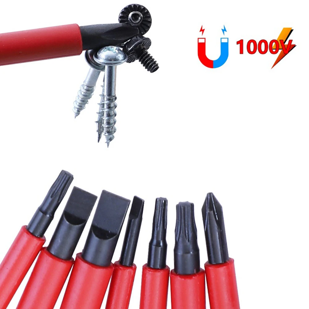 1000 В Т-образная изолированная крестовая отвертка для электрика