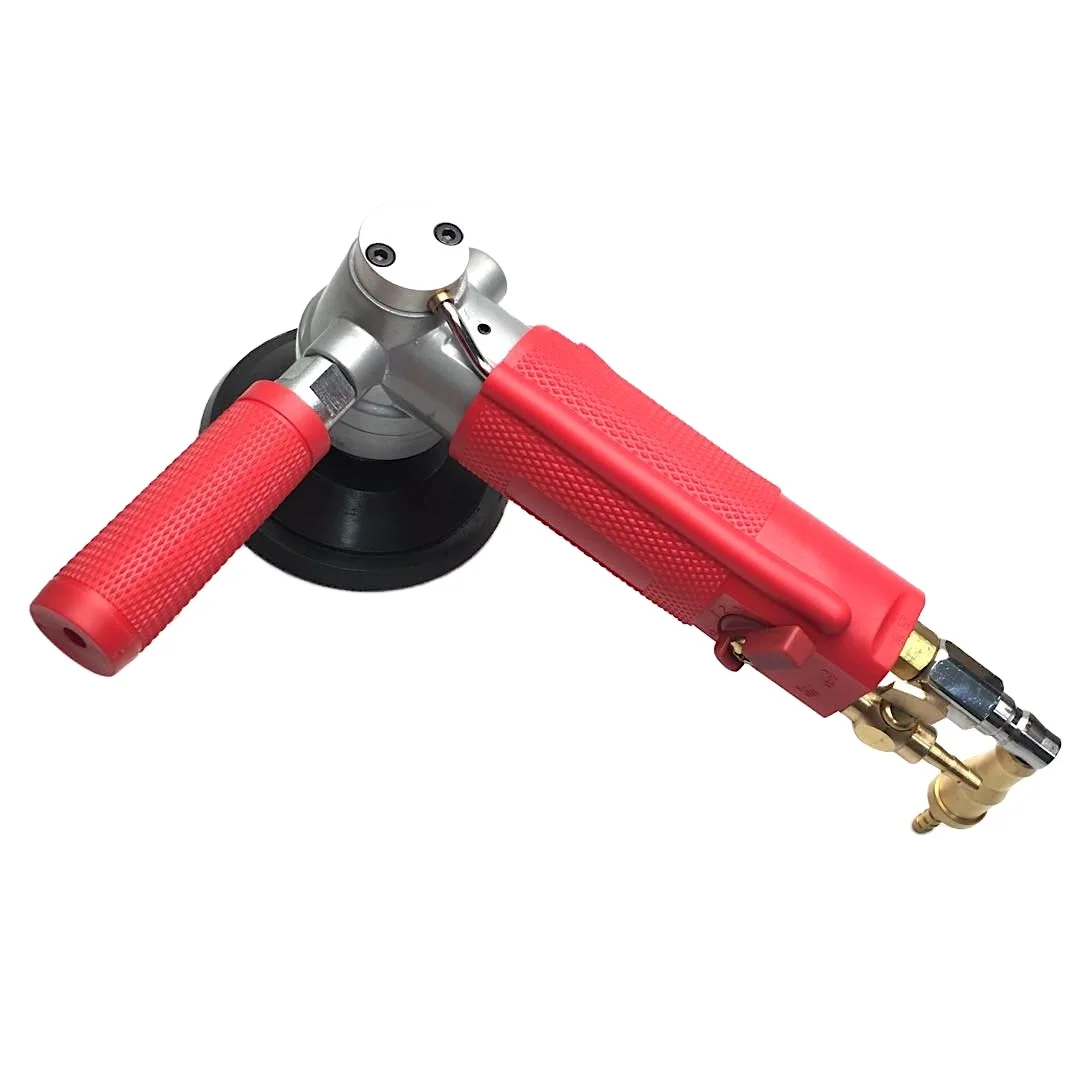 

3 inch Straight Shank Water Jet Pneumatic Grinder Wet Air Sander Grinder for Marble Granite Stone Jade Stone Floor Air Polisher