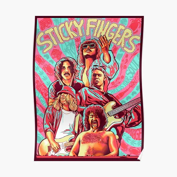 

Alternate Sticky Fingers Tour Poster Funny Decor Decoration Mural Painting Art Modern Wall Room Print Picture Home No Frame
