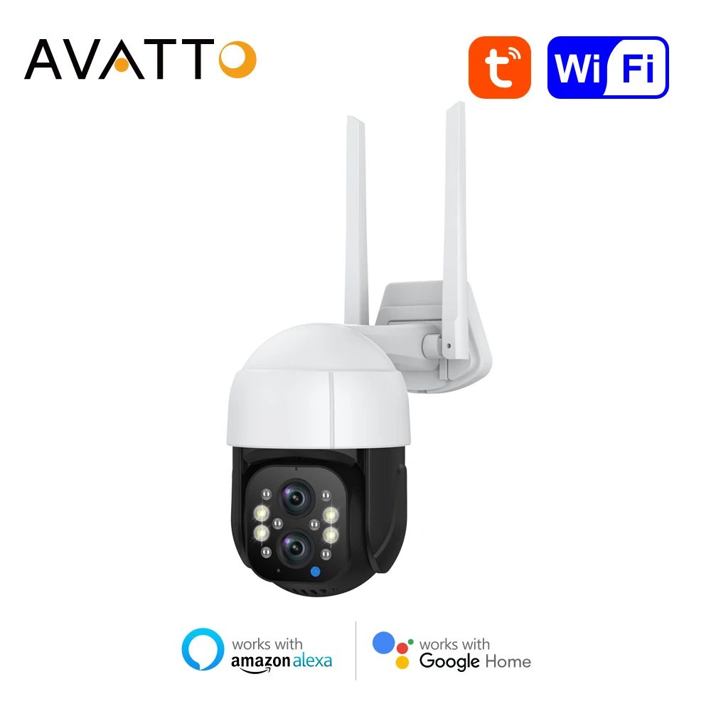 

IP-камера AVATTO, 4 МП, Wi-Fi, PTZ, цифровой зум