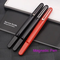mb m red rollerball pen gel ink newson resin roller ball pens with magnets magnetic cap office supplies gift