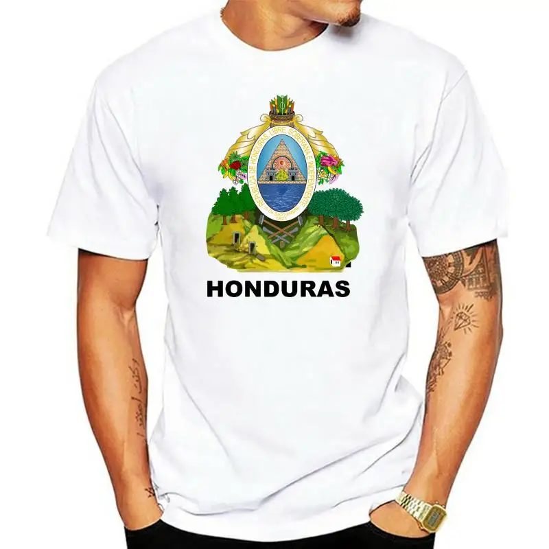 

Men Short sleeve tshirt Honduras Coat of Arms Unisex T Shirt Women t-shirt
