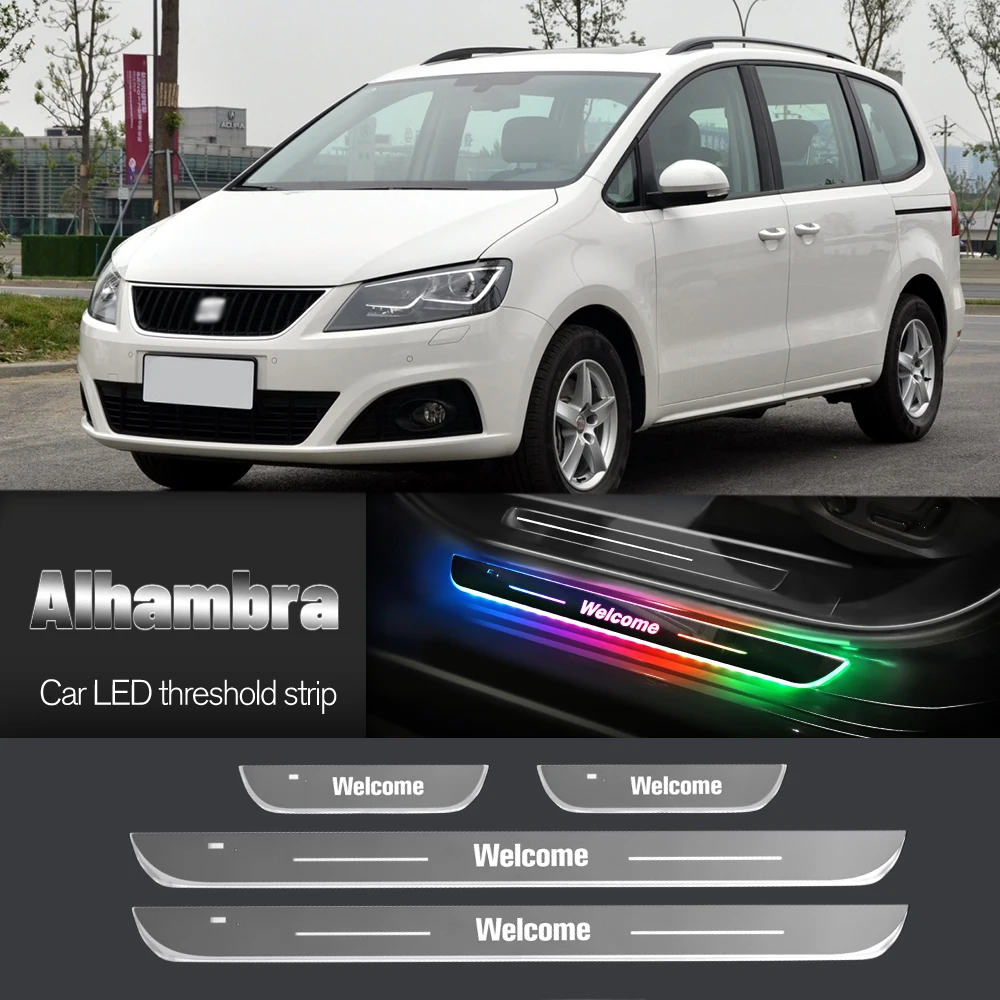 Автомобильный порог для Seat Alhambra 7M 7N 1996-2023 2015 2016 индивидуальный логотип