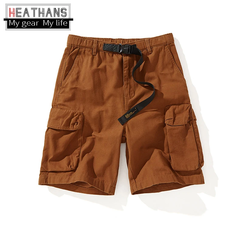 

New Summer Men's Trousers American Casual Overalls Shorts Retro Multi-pocket Loose Pants Men Five-point Sports Pant Casual Short