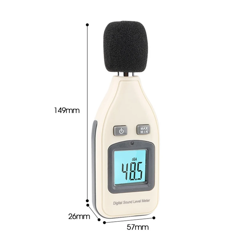 Digital Sound Level Meter Noise Audio Decibelimetro 30-130 DBA Monitor Tester GM1351