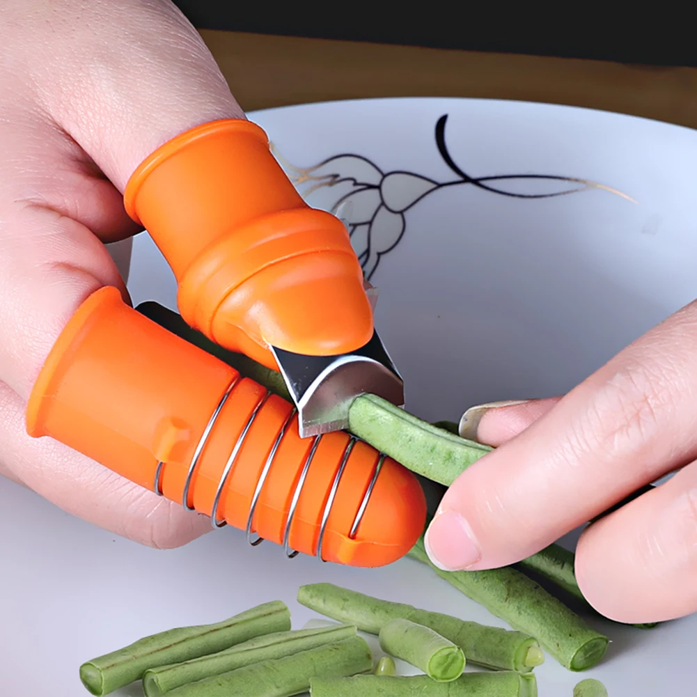 1 пара защитных шестерен для пальцев нож резки овощей силиконовый большого