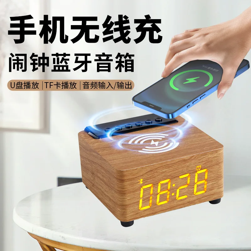 

Новые часы, Беспроводная Bluetooth-колонка, домашняя настольная карта, аудио, подарок, bluetooth-колонка