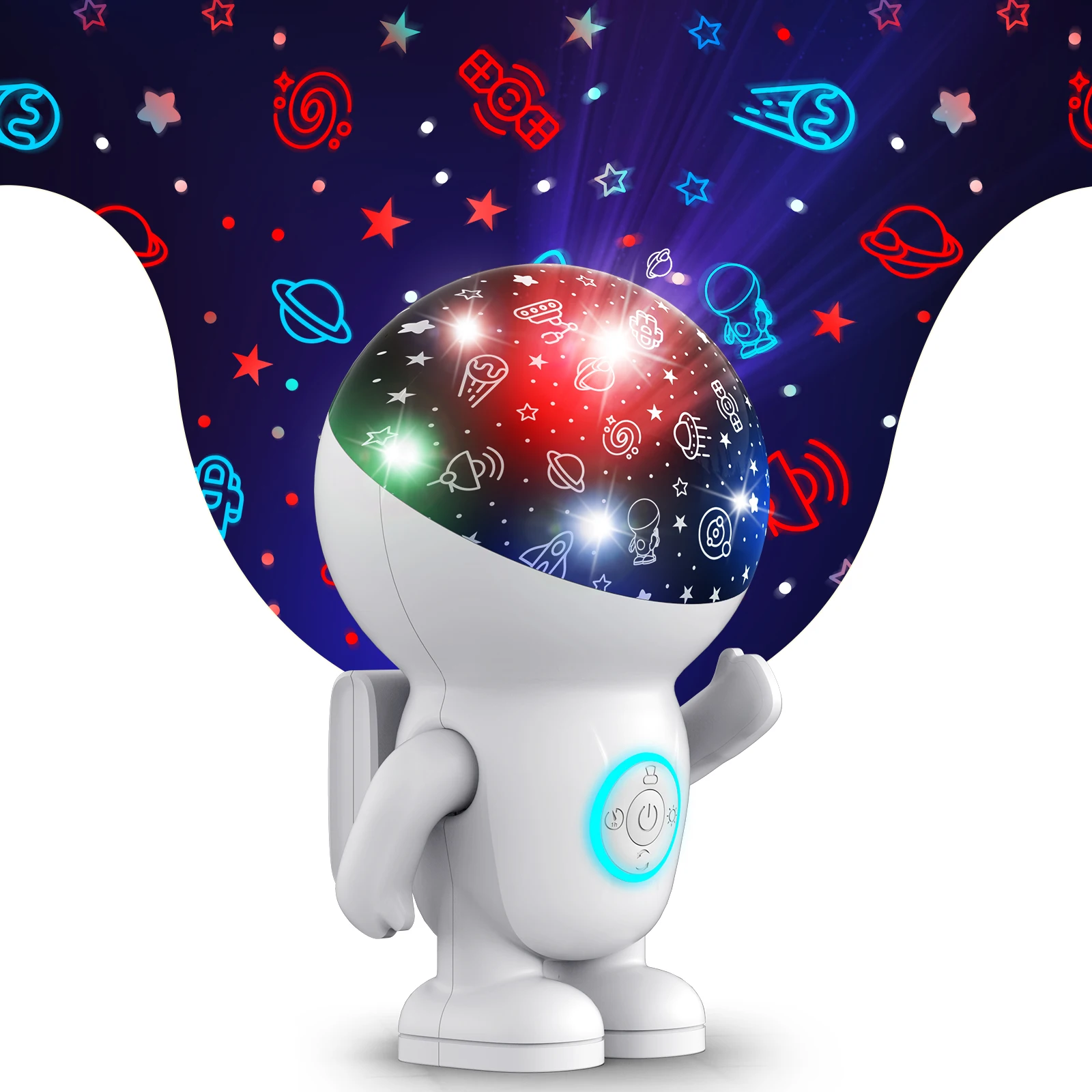 Астронавт Звездный Проектор Ночник Галактика Светодиодный Потолочный