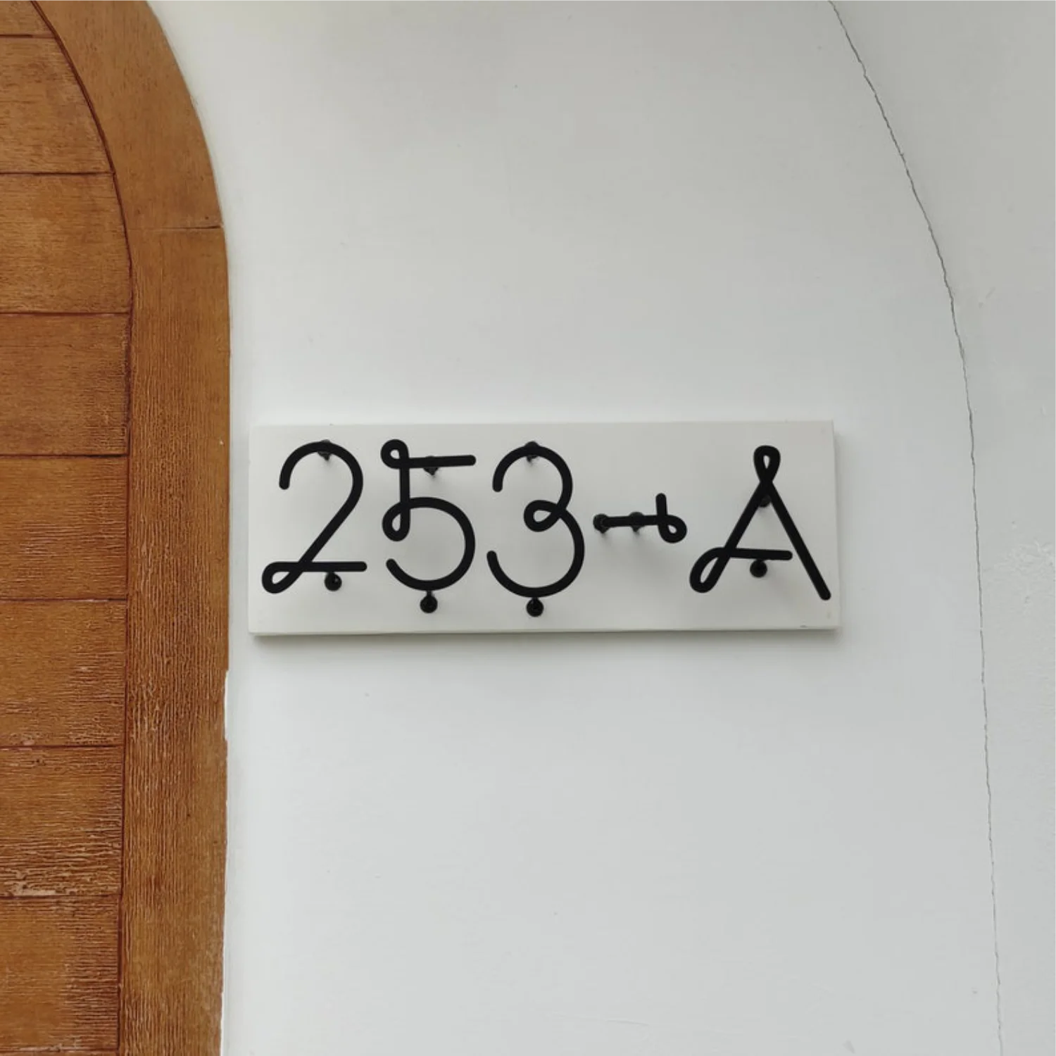 

House Number Signs Symbols Letters for Outdoor Use Address Plaque Art Design