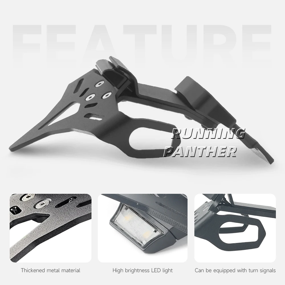 Задний короткий хвост мотоцикла аккуратный держатель номерного знака кронштейн